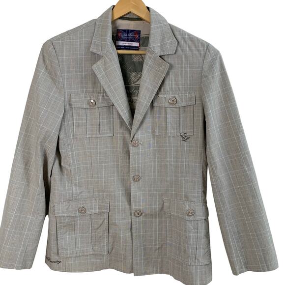 English Laundry Other - English Laundry People's Army Size M Men's Glen Plaid Blazer Jacket Tan Work